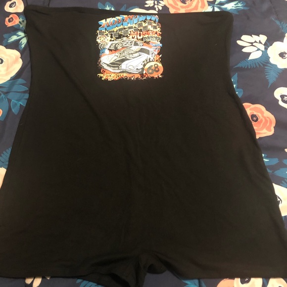 SHEIN Pants - SHEIN XL Black Romper w/car logo
